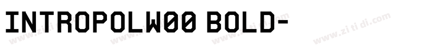 IntropolW00 Bold字体转换